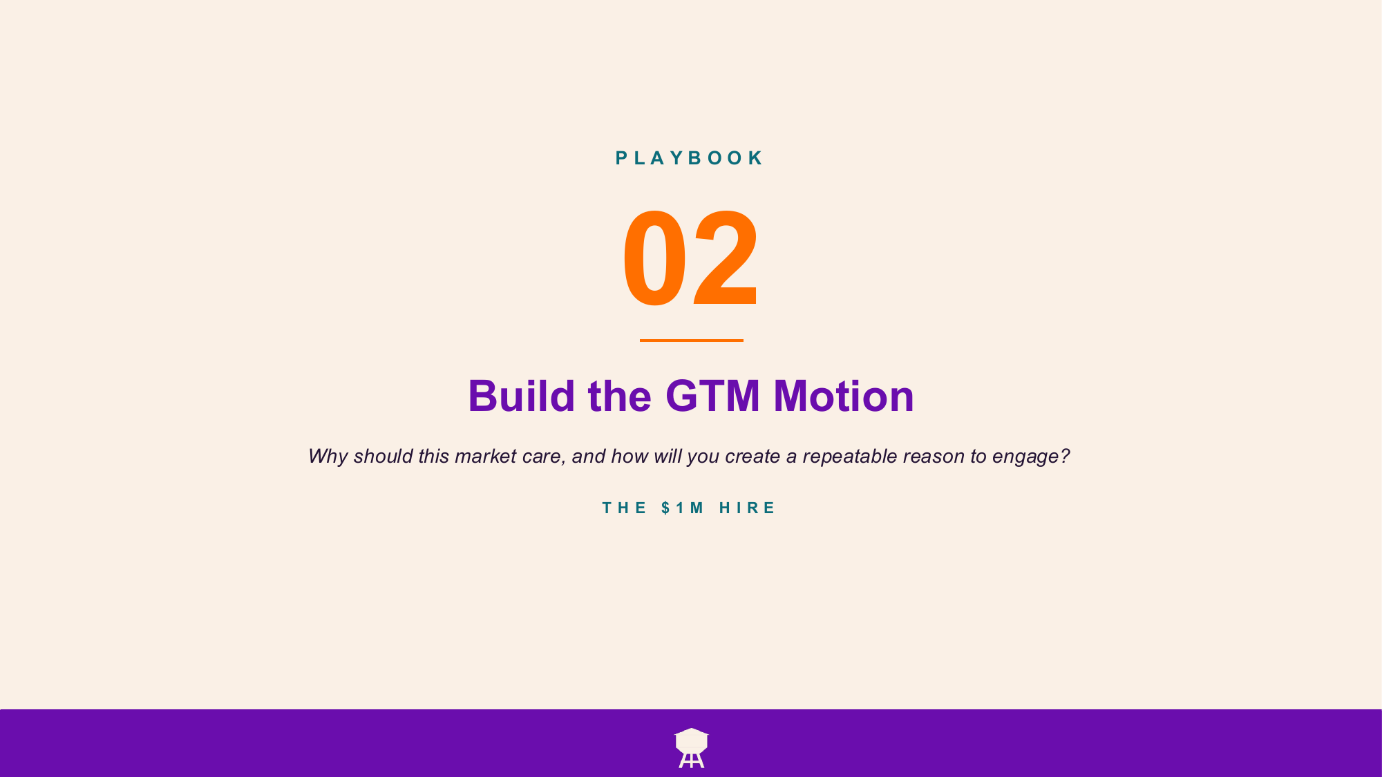 Cover of Playbook 02, Build the GTM Motion